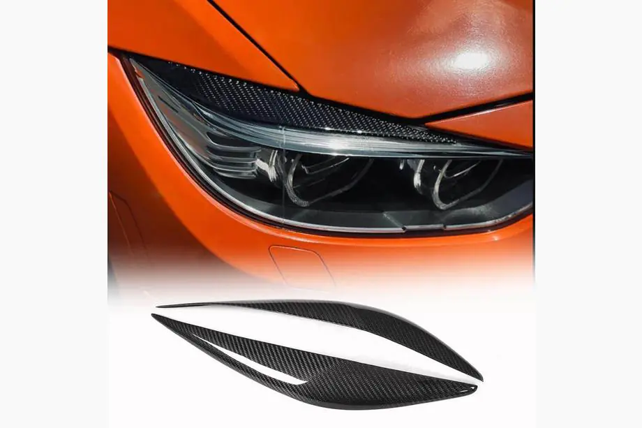 BMW 3-sarja F30/F31 2012–2019 Ajovalojen kulmakarvat V1 (F30, hiilikuitu) Image