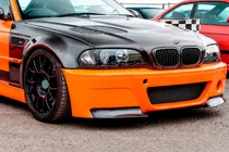 BMW 3-sarja E46 1998–2006 Etupuskurin lipat Flap (M3, hiilikuitu) kuva 2
