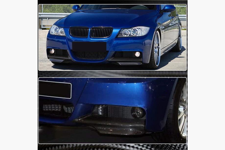 BMW 3-sarja E90/E91 2005–2011 Etupuskurin flapit Flap (E90 2005-2008 M-Sport, hiilikuitu) Kuva 3
