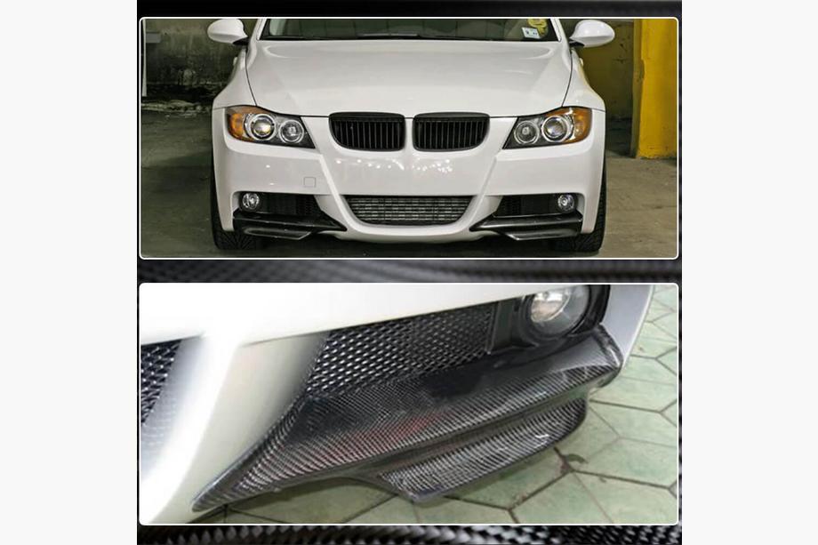 BMW 3-sarja E90/E91 2005–2011 Etupuskurin flapit Flap (E90 2005-2008 M-Sport, hiilikuitu) Kuva 4