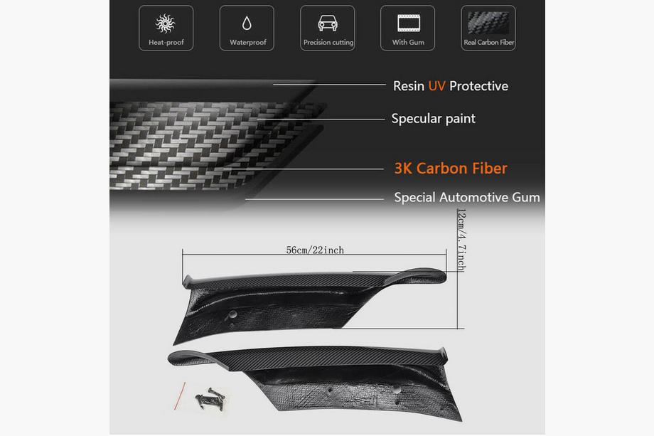 BMW 3-sarja E90/E91 2005–2011 Etupuskurin flapit Flap (E90 2005-2008 M-Sport, hiilikuitu) Kuva 5