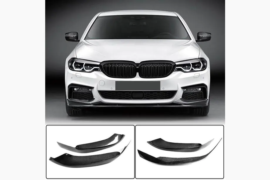 BMW 5-sarja G30/G31 2017–2023 Etuhelman lisäosat Flap V2 (M-Sport 2017-2020, hiilikuitu) Image
