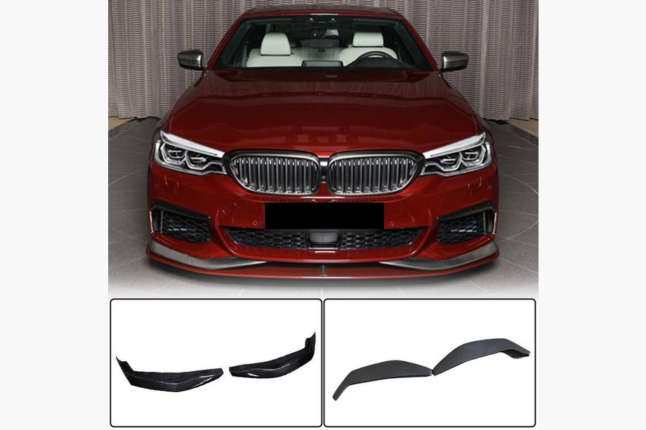 BMW 5-sarja G30/G31 2017–2023 Etupuskurin lipat Flap V3 (M-Sport 2017-2020, hiilikuitu) Kuva 1