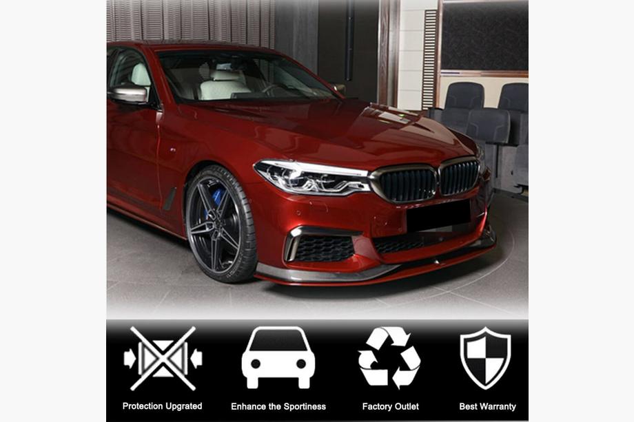 BMW 5-sarja G30/G31 2017–2023 Etupuskurin lipat Flap V3 (M-Sport 2017-2020, hiilikuitu) Kuva 2