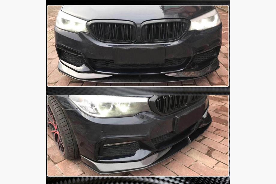 BMW 5-sarja G30/G31 2017–2023 Etupuskurin lipat Flap V3 (M-Sport 2017-2020, hiilikuitu) Kuva 3