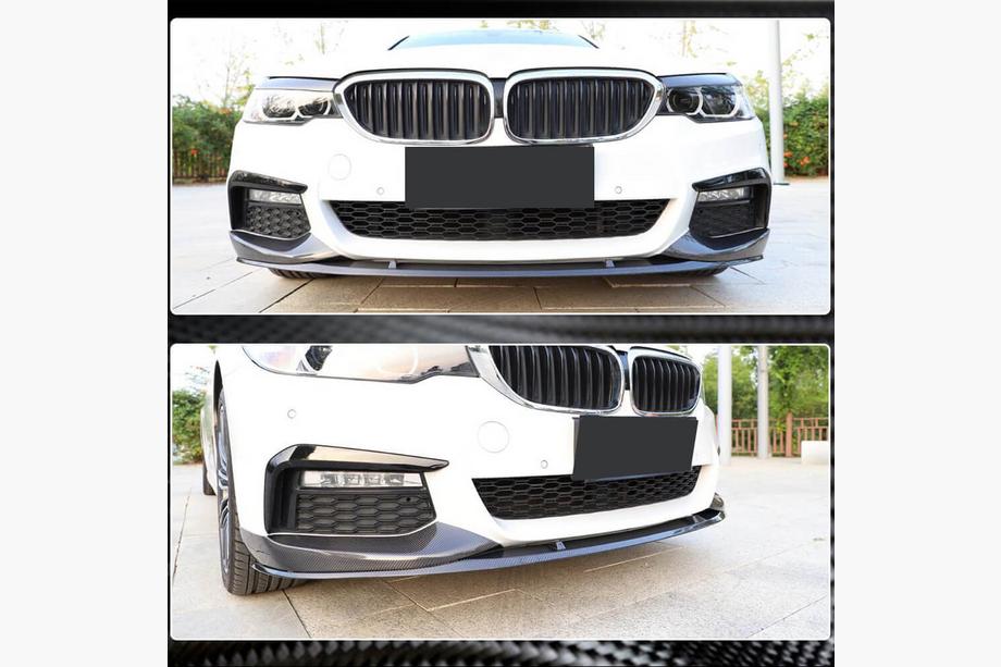 BMW 5-sarja G30/G31 2017–2023 Etupuskurin flapsit, hiilikuitu V4 (M-Sport 2017-2020) Kuva 4
