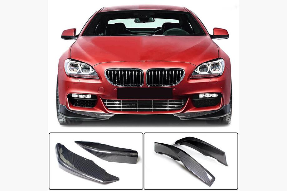BMW 6-sarja F12/F13/F06 2011–2018 Etupuskurin lipan flapit Flap V1 (M-Sport, hiilikuitu) Image
