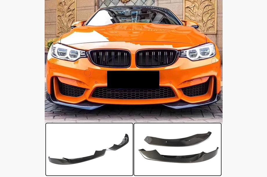 BMW 3-sarja F30/F31 2012–2019 Etupuskurin lip spoiler -lisäosat Flap V1 (F80, hiilikuitu) Image