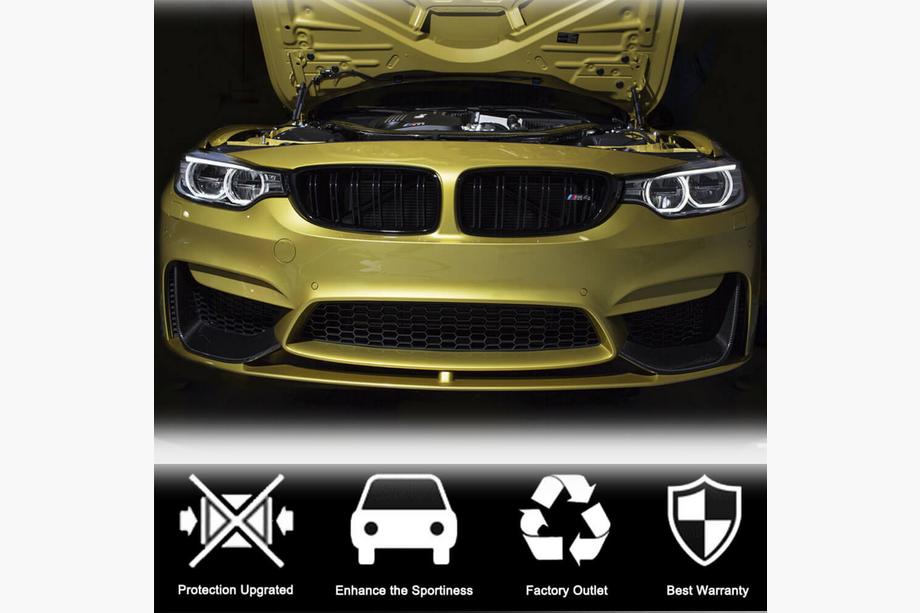 BMW 4-sarja F32/F33/F36 2012–2020 Etupuskurin lipat Flap V3 (F82/F83, hiilikuitu) Kuva 4