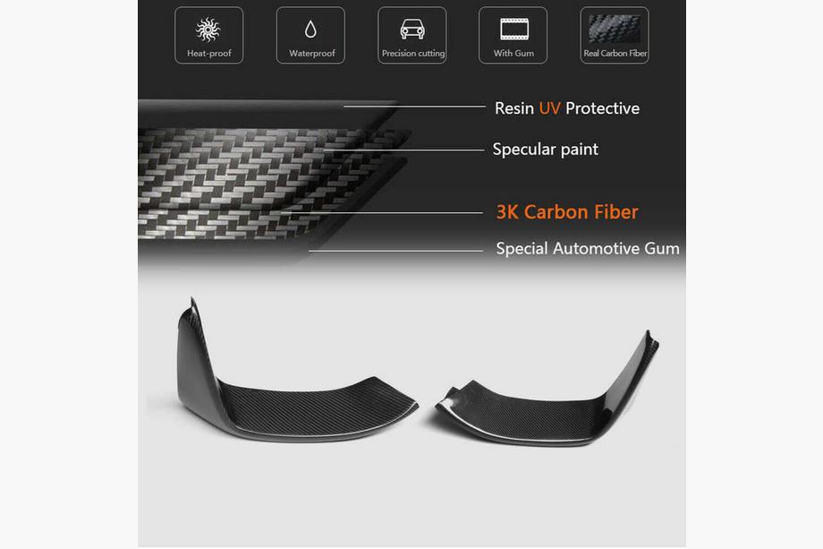 BMW 4-sarja F32/F33/F36 2012–2020 Etupuskurin lipat Flap V3 (F82/F83, hiilikuitu) Kuva 7