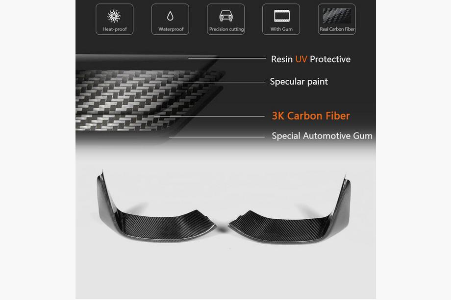 BMW 4-sarja F32/F33/F36 2012–2020 Etupuskurin lipat Flap V3 (F82/F83, hiilikuitu) Kuva 11