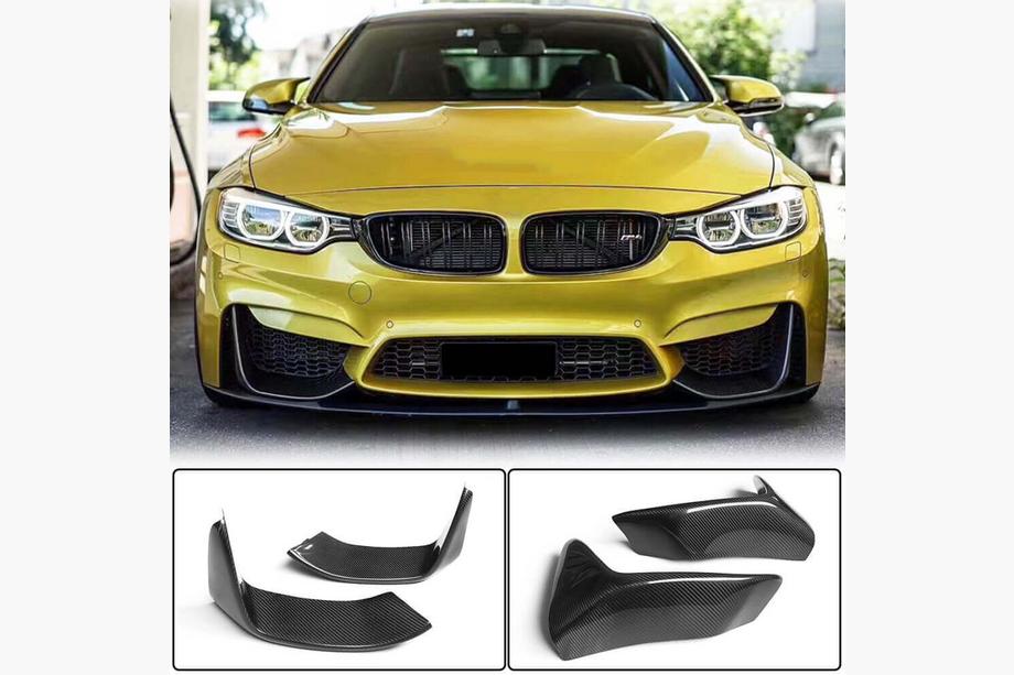 BMW 4-sarja F32/F33/F36 2012–2020 Etupuskurin lip-spoileri Flap V4 (F82/F83, hiilikuitu) Image