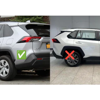 Roiskeläpät Premium 2022+ (lyhyt kaari, 4 kpl) Toyota Rav 4 2019–2025 kuva 2