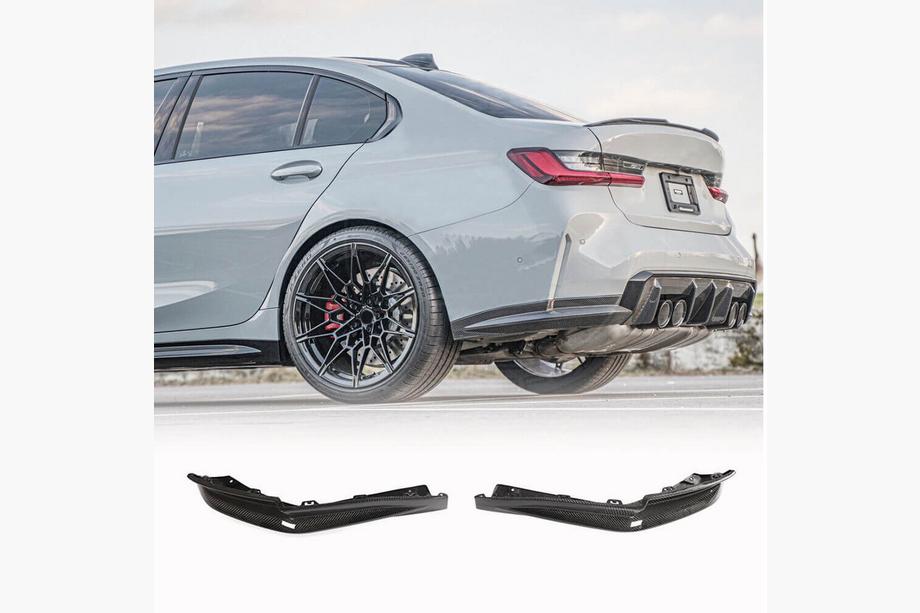 BMW 3-sarja G20/G21 2018– Takapuskurin flapsit Flap V3 (G80, hiilikuitu) Kuva 1