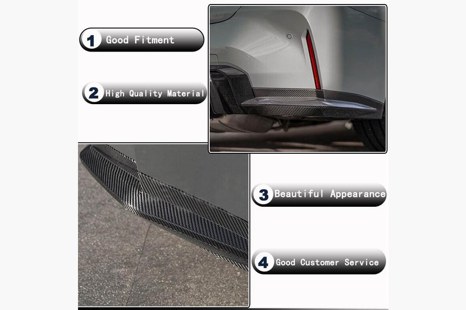 BMW 3-sarja G20/G21 2018– Takapuskurin flapsit Flap V3 (G80, hiilikuitu) Kuva 3