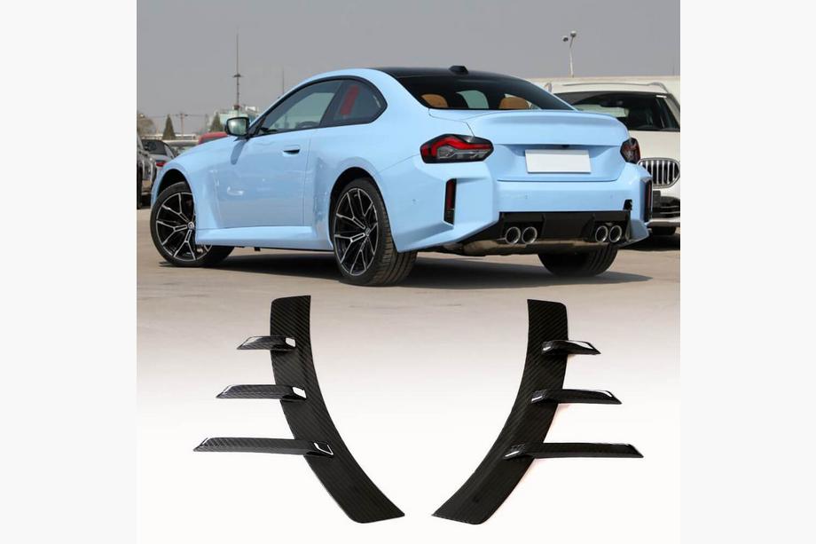 BMW 2-sarja G42 2021– Aerodynaamiset takapuskurin lisäosat (G87, hiilikuitu) Image