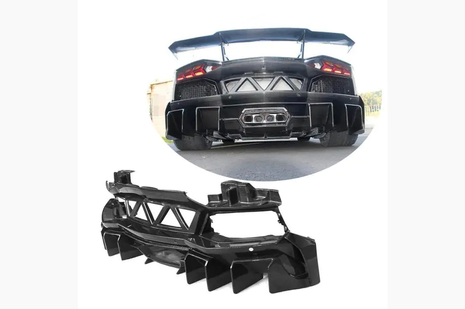 Lamborghini Aventador 2011–2022 Takapuskurin suojalista (hiilikuitu) Image