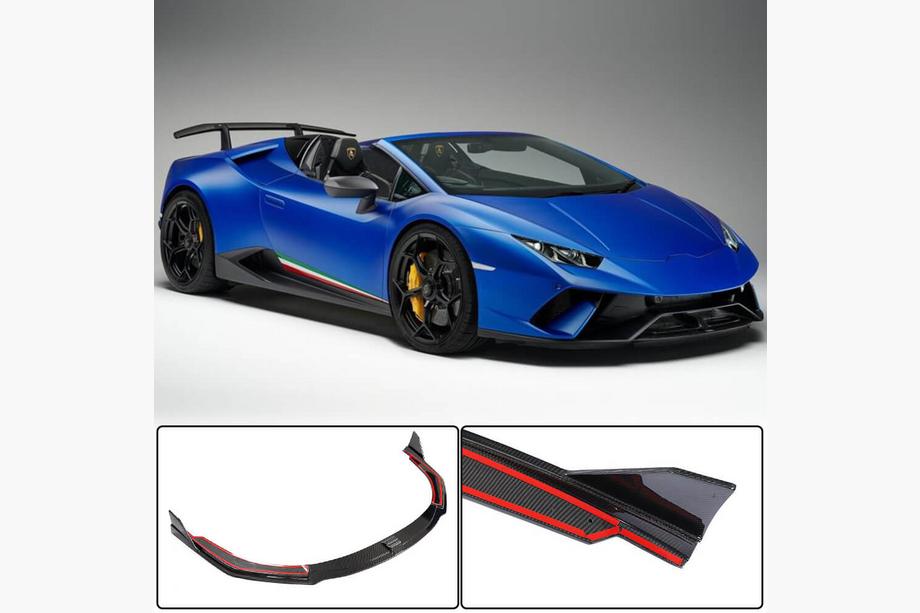 Lamborghini Huracan 2014– Etupuskurin lip spoileri Lip V2 (hiilikuitu) Image