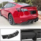 Tesla Model 3 2017– Takapuskurin diffuusori V2 (2017-2023, Hiilikuitu) kuva 1