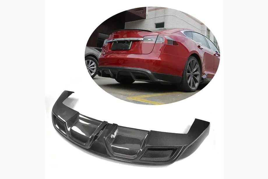 Tesla Model S 2012– Takapuskurin diffuusori V1 (2012-2016, hiilikuitu) Image