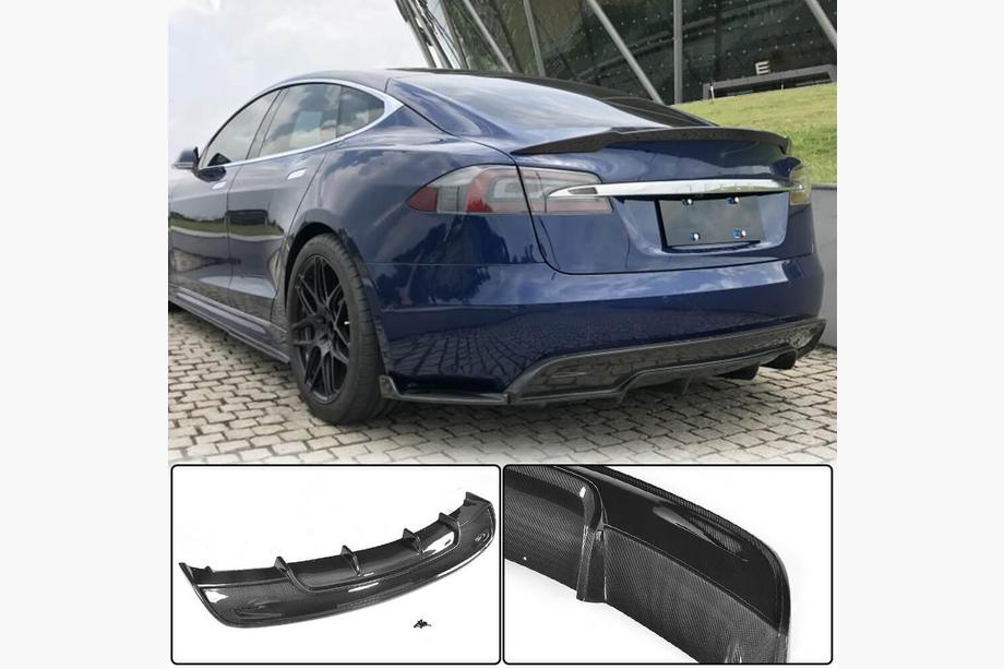Tesla Model S 2012– Takapuskurin diffuusori V1 (2016-2021, hiilikuitu) Image