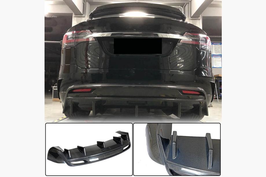 Tesla Model X 2015– Takapuskurin diffuusori Carbon V3 (2016-2020) Image
