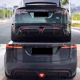 Takapuskurin diffuusori (Plaid 2021-2025, hiilikuitu) Tesla Model X 2015– kuva 2