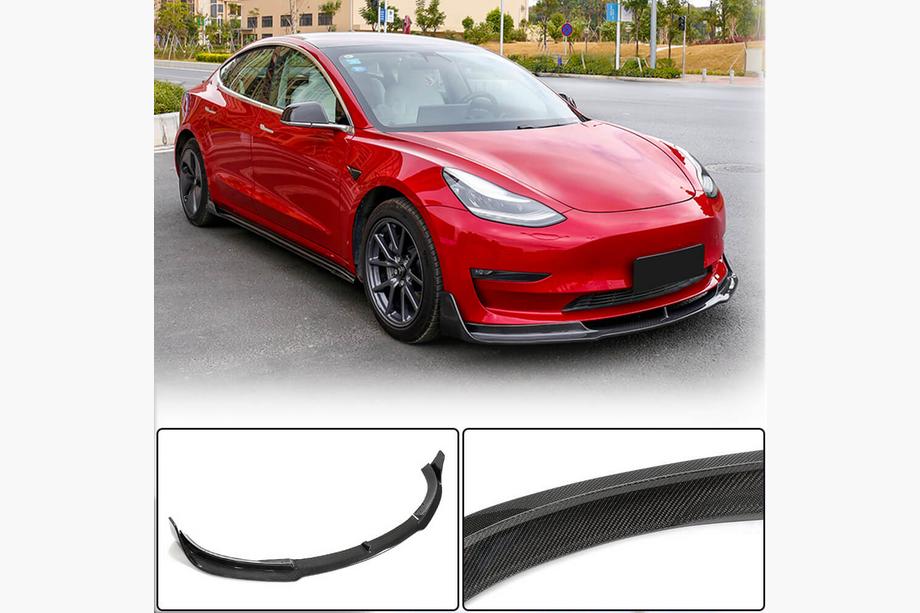 Tesla Model 3 2017– Etupuskurin lippa Lip V1 (2017-2023, hiilikuitu) Image