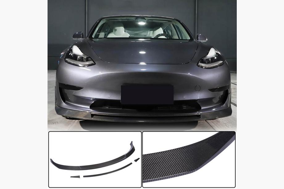 Tesla Model 3 2017– Etupuskurin lippa Lip V2 (2017-2023, hiilikuitu) Image