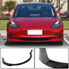 Tesla Model 3 2017– Etupuskurin lip-spoileri Lip V4 (2017-2023, hiilikuitu) kuva 1