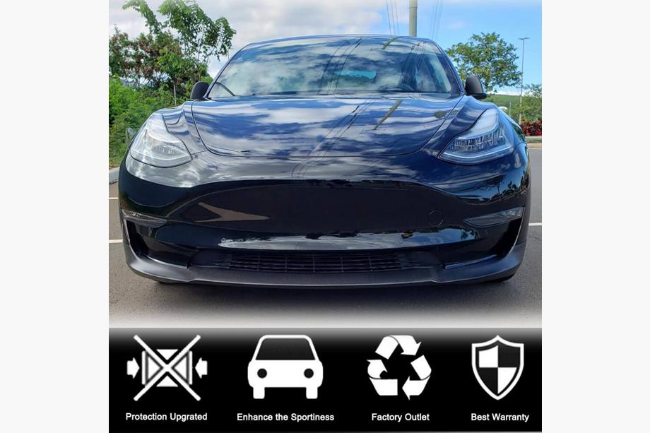 Tesla Model 3 2017– Etupuskurin lippa Lip V7 (2017-2023, hiilikuitu) Kuva 6