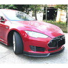 Tesla Model S 2012– Etupuskurin lippa Lip V2 (2012-2016, Hiilikuitu) kuva 3