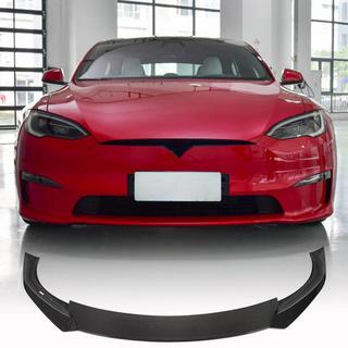Etupuskurin lip-spoileri Lip V1 (2021+, Hiilikuitu) Tesla Model S 2012– kuva 1