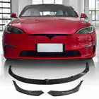 Tesla Model S 2012– Etupuskurin lip-spoileri Lip V2 (2021+, Hiilikuitu) kuva 1