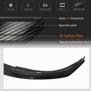 Etupuskurin lip-spoileri Lip V2 (2021+, Hiilikuitu) Tesla Model S 2012– kuva 3