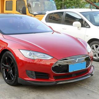 Etupuskurin spoilerilippa Lip V1 (2012-2016, Carbon) Tesla Model S 2012– kuva 1