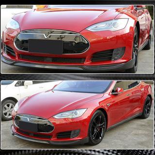 Etupuskurin spoilerilippa Lip V1 (2012-2016, Carbon) Tesla Model S 2012– kuva 2