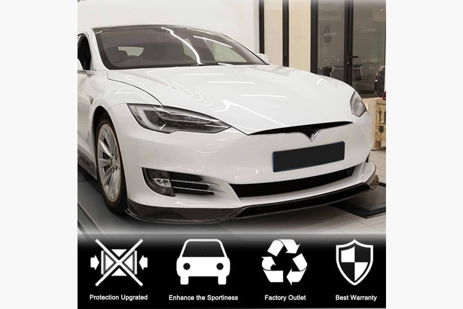 Tesla Model S 2012– Etupuskurin lipa (2016-2021, Hiilikuitu) Kuva 2
