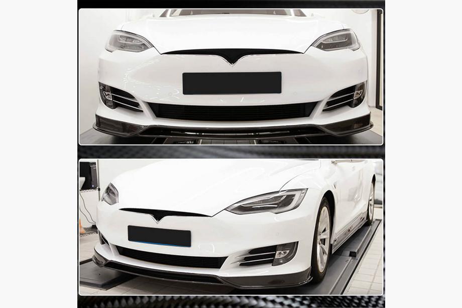 Tesla Model S 2012– Etupuskurin lipa (2016-2021, Hiilikuitu) Kuva 3