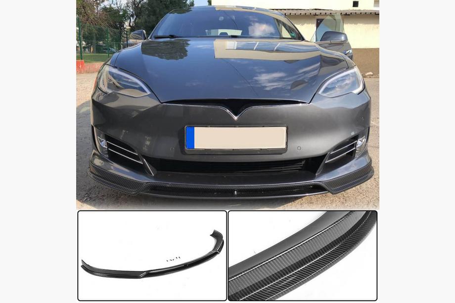 Tesla Model S 2012– Etupuskurin lipspoileri Carbon V2 (2016-2020) Image