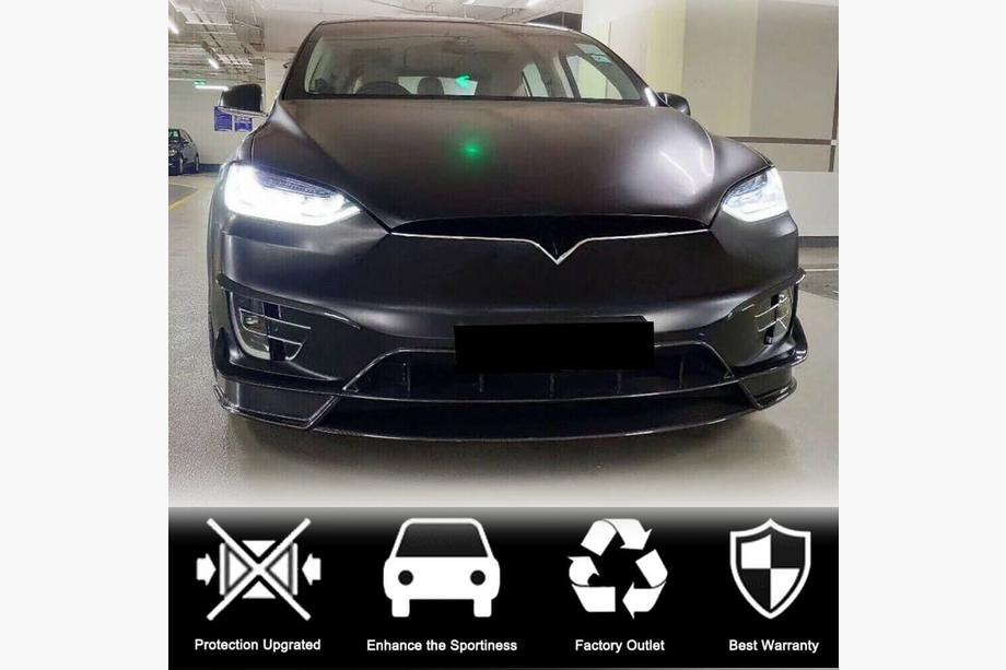 Tesla Model X 2015– Etupuskurin lipa Lip (2015-2021, hiilikuitu) Kuva 3
