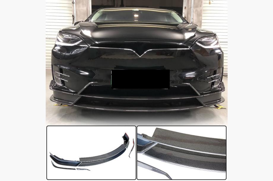 Tesla Model X 2015– Hiilikuituinen etupuskurin lipa V3 (2016-2020) Image