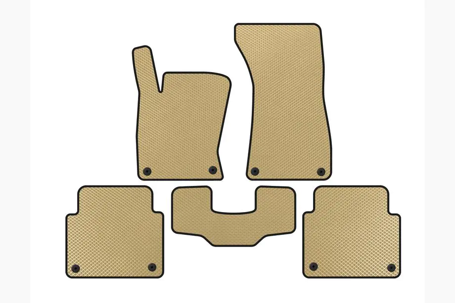Audi A8 2002–2009 EVA-lattiamatot (Short, beige) Image