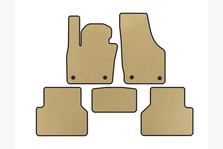 Audi Q3 2011–2019 EVA-lattiamatot (Beige) Image
