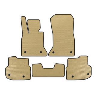EVA-lattiamatot matkustamoon 2010-2013 (beige) BMW 5-sarja F10/F11 2010–2016