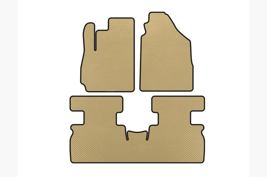 Jetour X70 2018– EVA-lattiamatot (2 riviä, beige) Image
