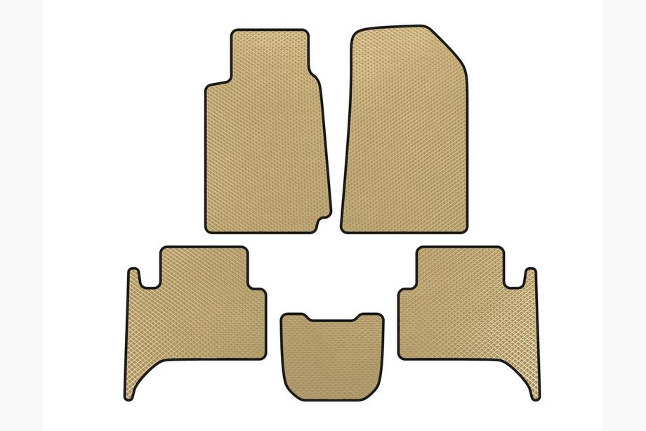 Chevrolet Trailblazer 2012–2019 EVA-lattiamatot (2 riviä, beige) Image