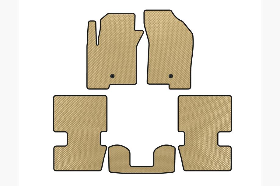 Dodge Caliber 2006–2011 EVA-lattiamatot (HB, Beige) Image