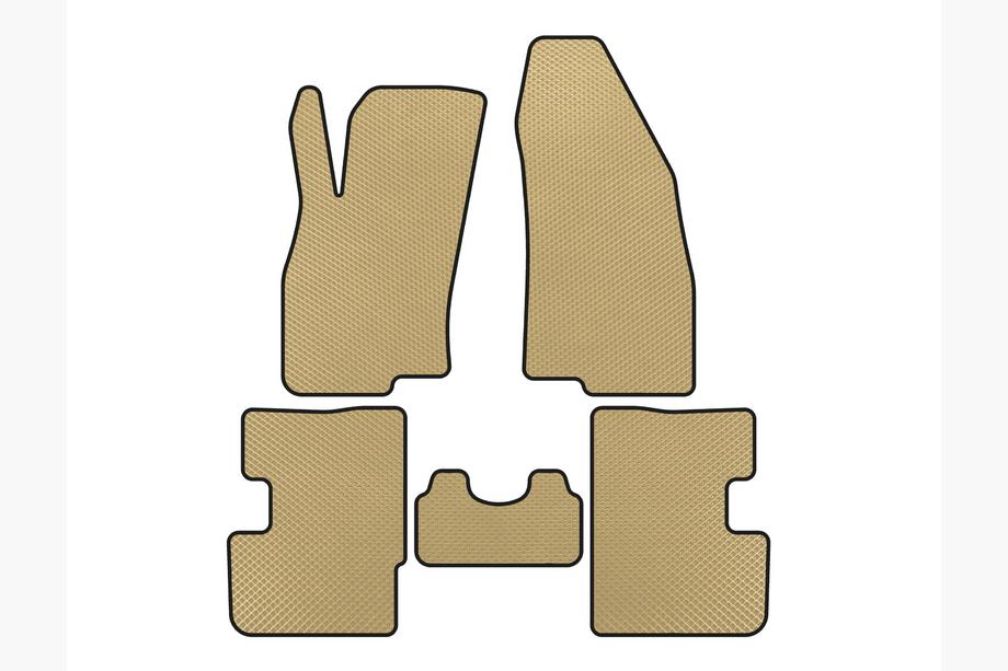 Fiat Punto Grande/EVO 2006–2018 EVA-auton lattiamatot (2011-2018, HB, 3-ovinen, Beige) Image