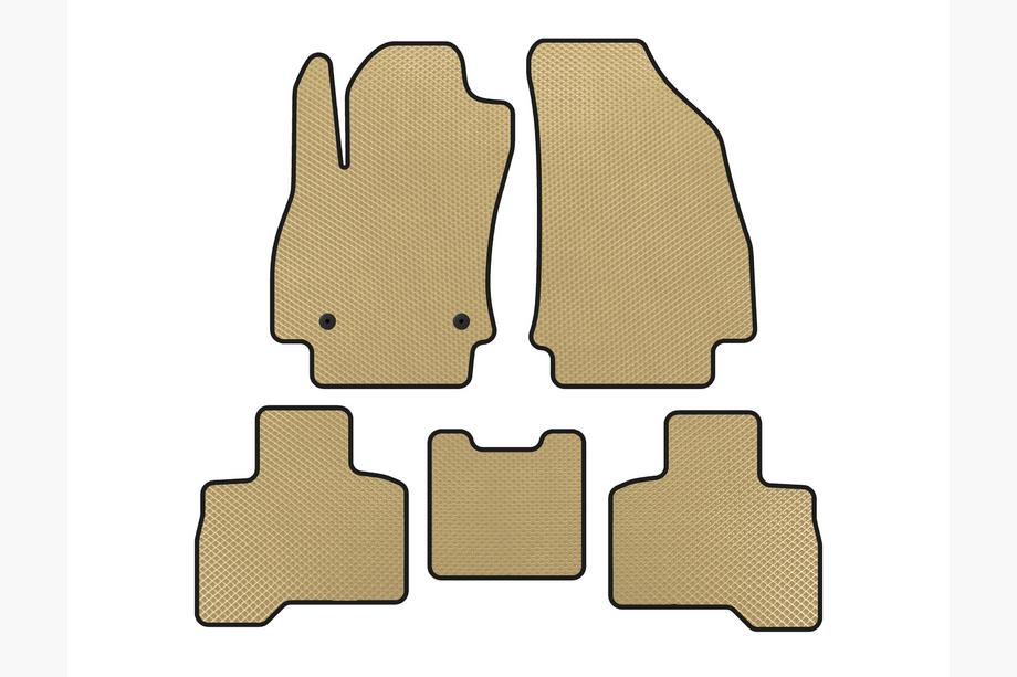 Fiat Fiorino/Qubo 2008–2024 EVA-lattiamatot matkustamoon (Qubo 2008-2016, Beige) Image